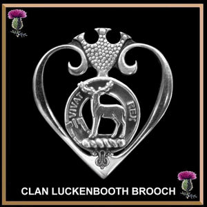 MacCorquodale Clan Crest Luckenbooth Brooch or Pendant