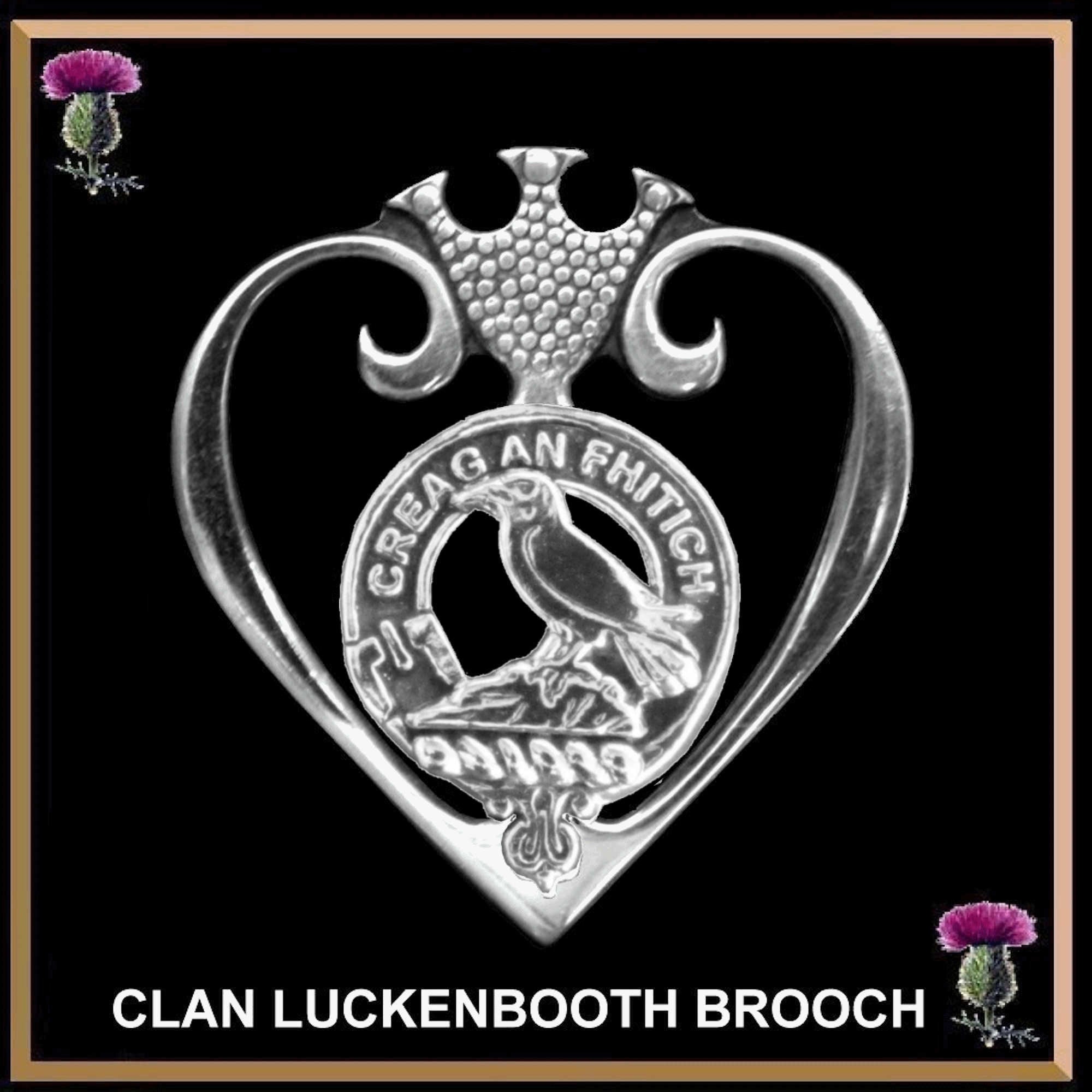 MacDonnell GlenGarry Clan Crest Luckenbooth Brooch or Pendant