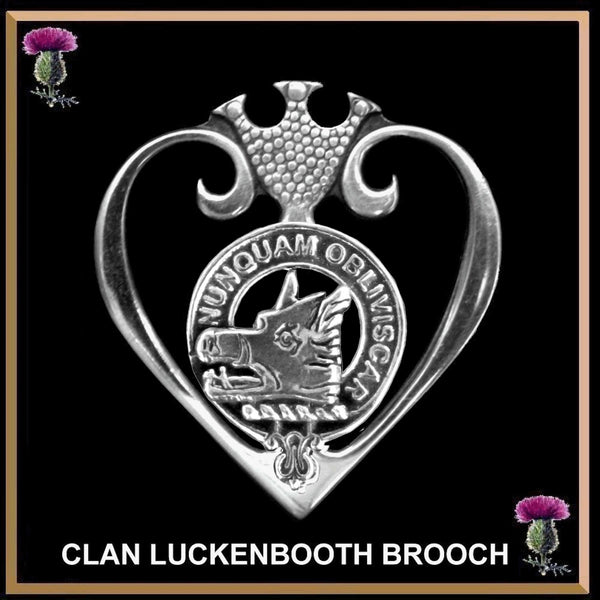 MacIver Clan Crest Luckenbooth Brooch or Pendant