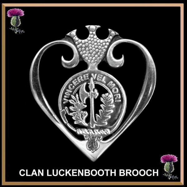 MacLaine Clan Crest Luckenbooth Brooch or Pendant