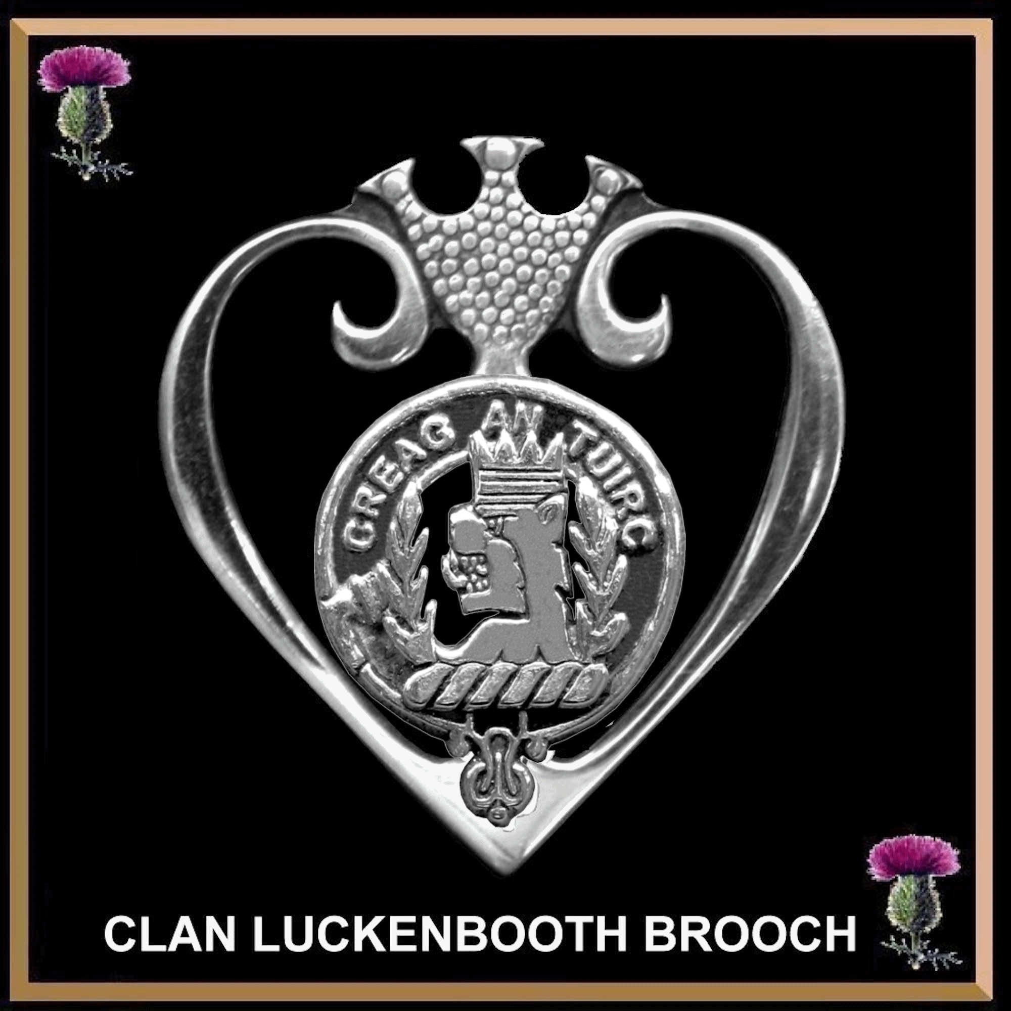 MacLaren Clan Crest Luckenbooth Brooch or Pendant