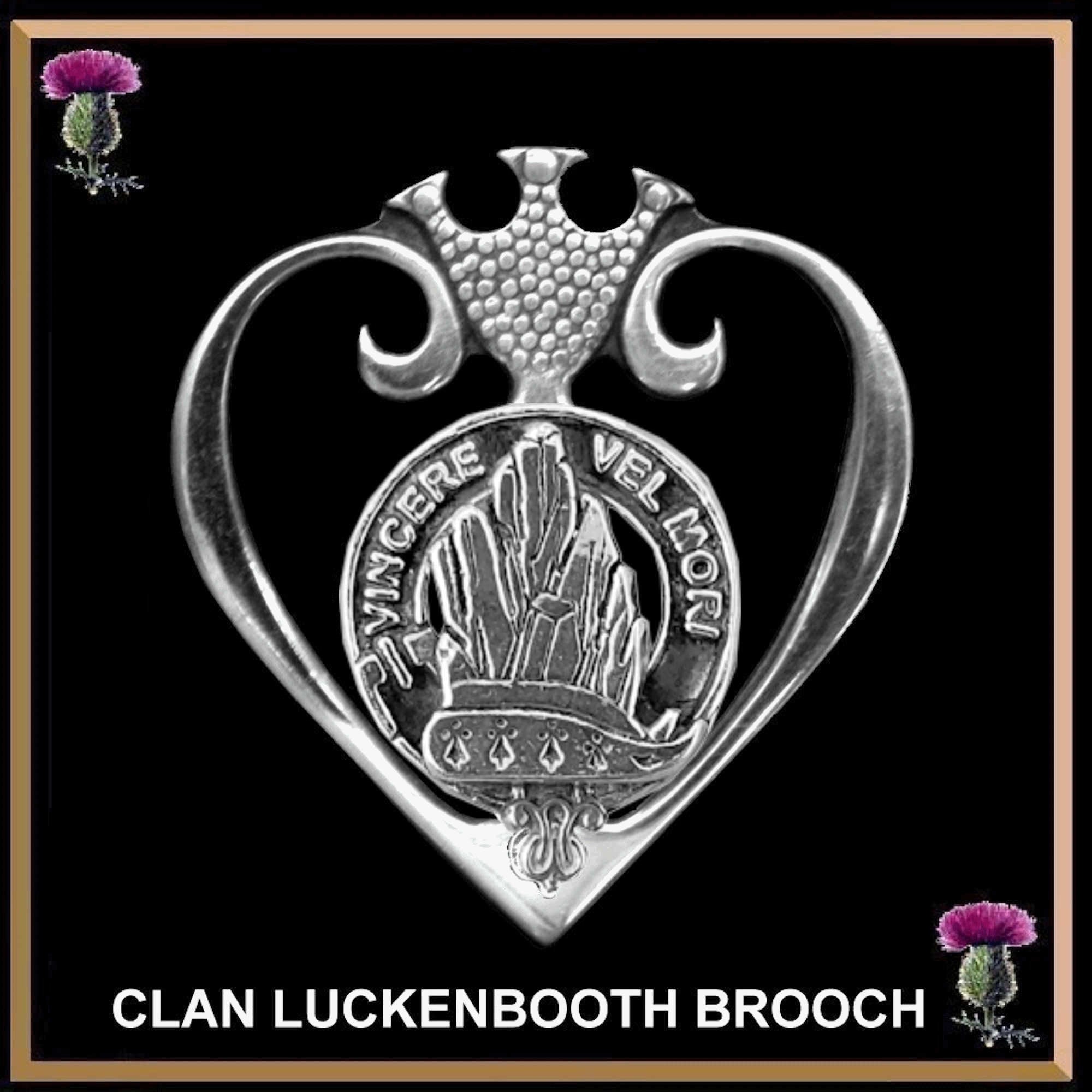 MacNeill Barra Clan Crest Luckenbooth Brooch or Pendant