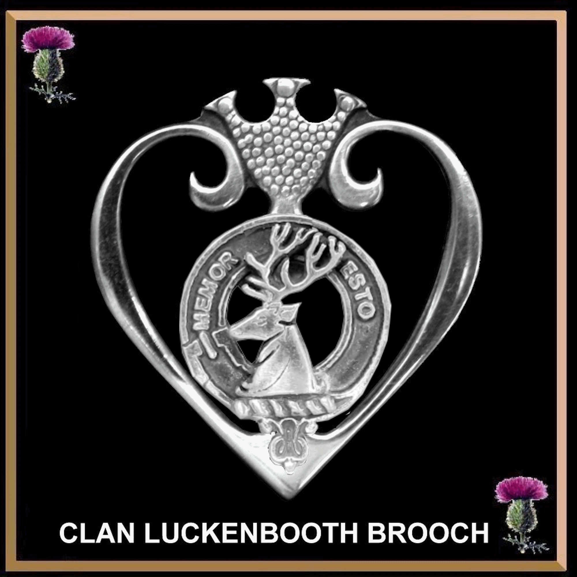 MacPhail Clan Crest Luckenbooth Brooch or Pendant