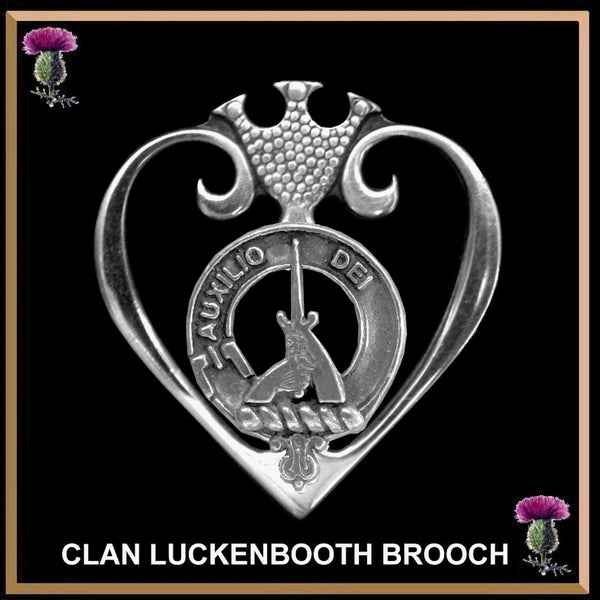 Muirhead Clan Crest Luckenbooth Brooch or Pendant