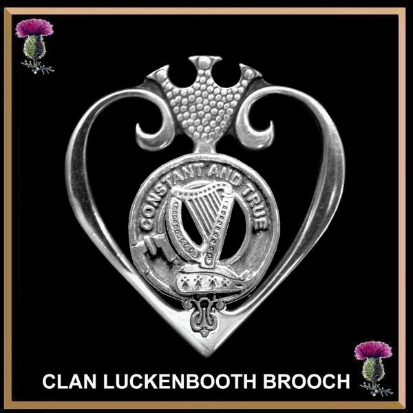 Rose Clan Crest Luckenbooth Brooch or Pendant