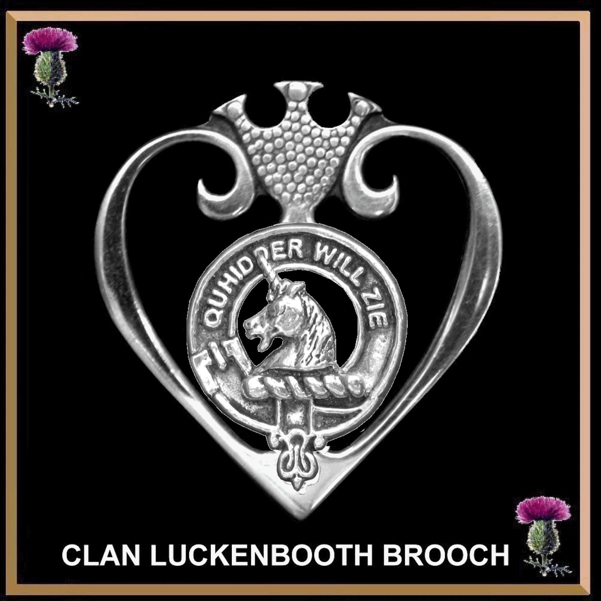 Stewart Appin Clan Crest Luckenbooth Brooch or Pendant