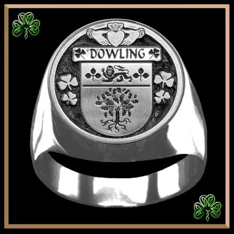 Dowling Irish Coat of Arms Gents Ring IC100
