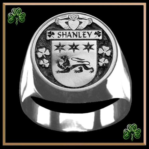 Shanley Irish Coat of Arms Gents Ring IC100