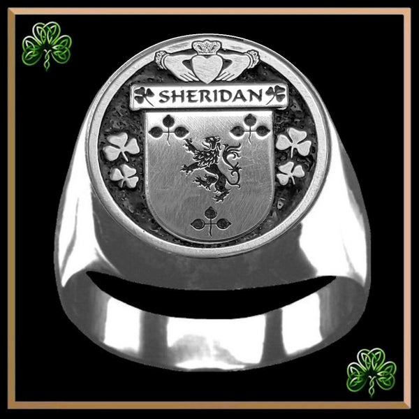 Sheridan Irish Coat of Arms Gents Ring IC100