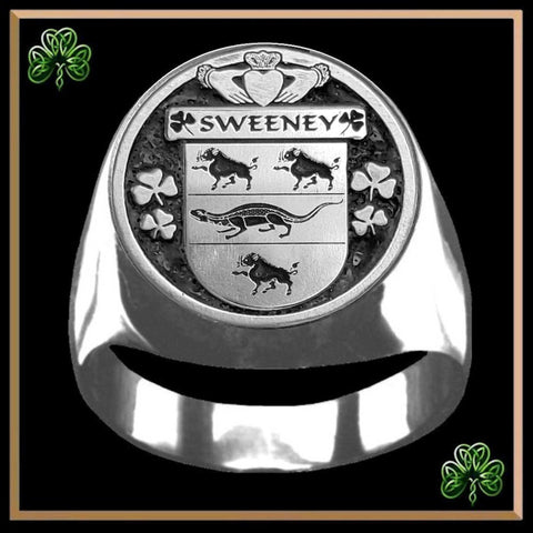 Sweeney Irish Coat of Arms Gents Ring IC100
