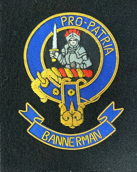 Bannerman Scottish Clan Embroidered Crest