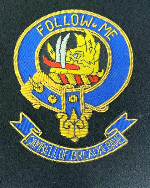 Campbell Breadalbane Scottish Clan Embroidered Crest