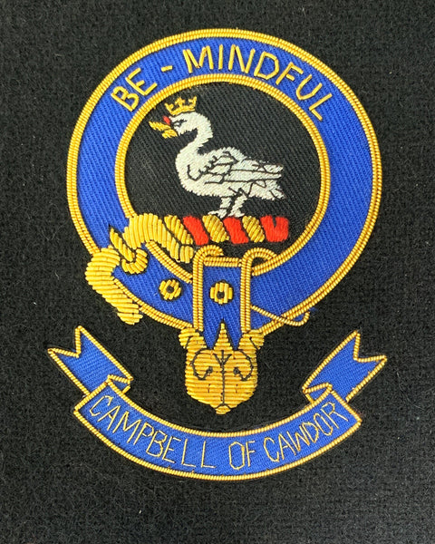 Campbell Calder Scottish Clan Embroidered Crest