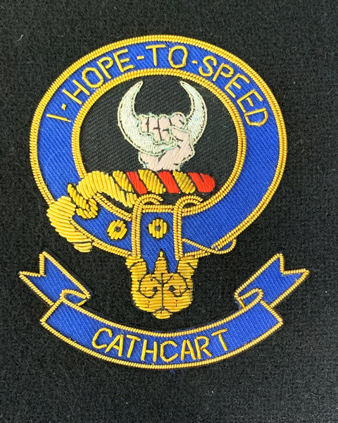 Cathcart Scottish Clan Embroidered Crest