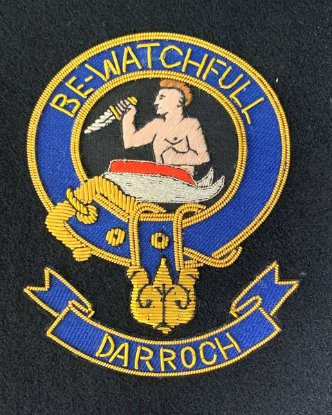 Darroch Scottish Clan Embroidered Crest