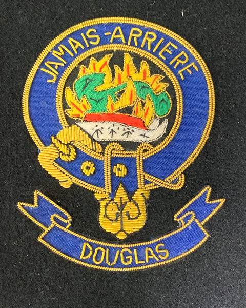 Douglas Scottish Clan Embroidered Crest