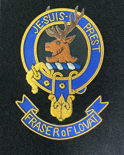 Fraser Lovat Scottish Clan Embroidered Crest