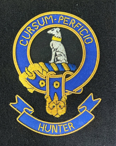 Hunter Scottish Clan Embroidered Crest