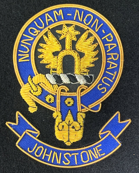 Johnstone Scottish Clan Embroidered Crest
