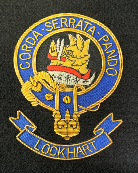 Lockhart Scottish Clan Embroidered Crest