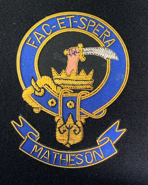 Matheson Scottish Clan Embroidered Crest