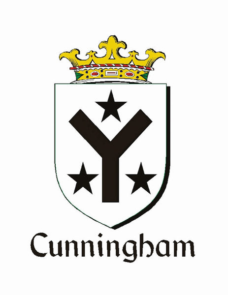 Cunningham Irish Coat of Arms Disk Cufflinks