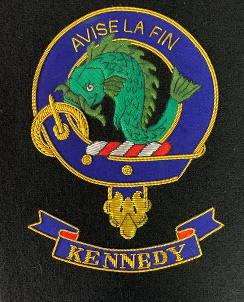 Kennedy Clan Large Embroidered Crest