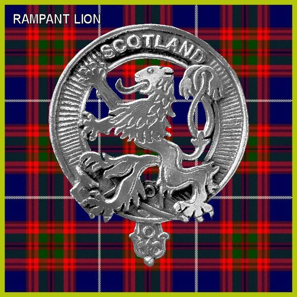 Scottish Lion Rampant Crest Badge Dress Fur Sporran