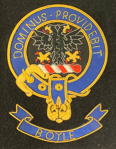 Boyle Clan Large Frameable Embroidered Crest
