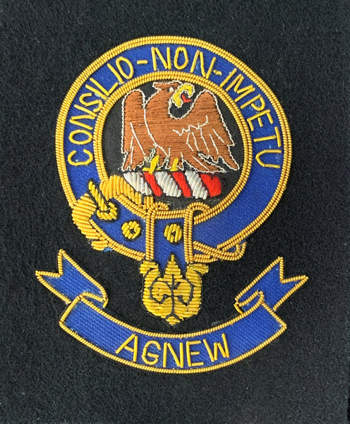 Agnew Scottish Clan Embroidered Crest