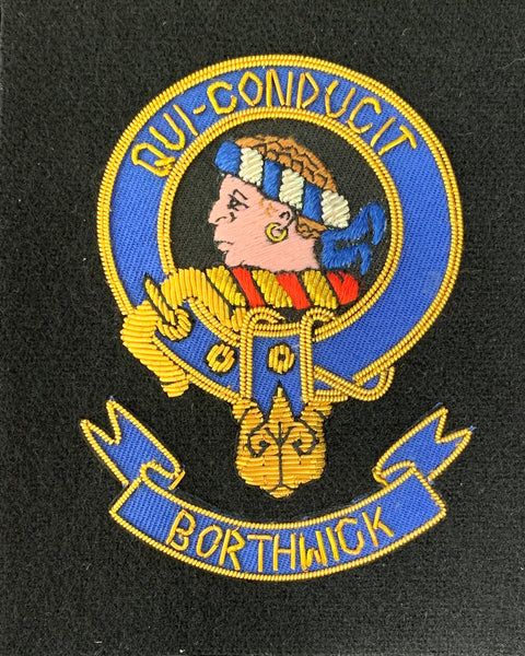 Borthwick Scottish Clan Embroidered Crest