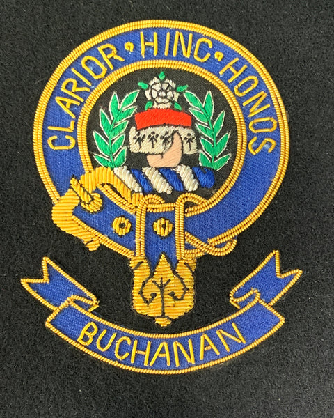 Buchanan Scottish Clan Embroidered Crest