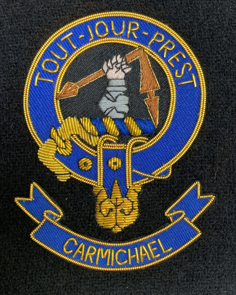 Carmichael Scottish Clan Embroidered Crest