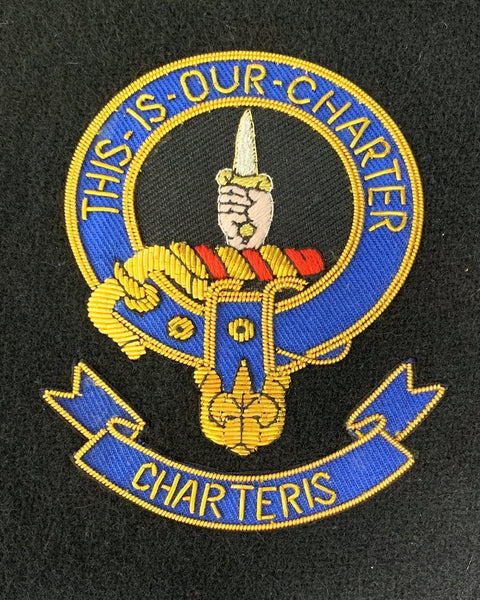 Charteris Scottish Clan Embroidered Crest