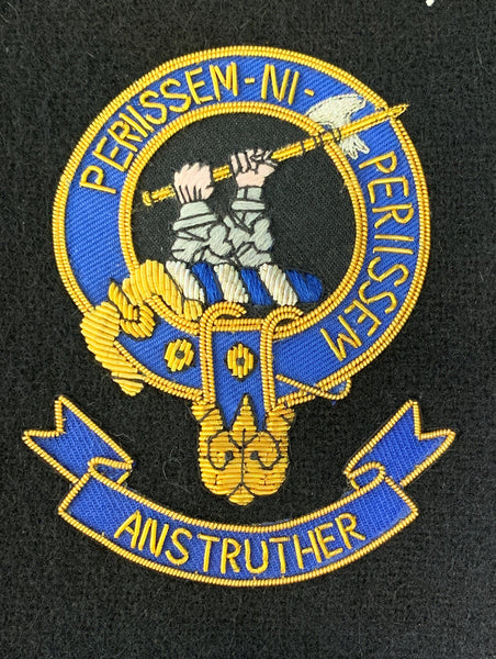 Anstruther Scottish Clan Embroidered Crest