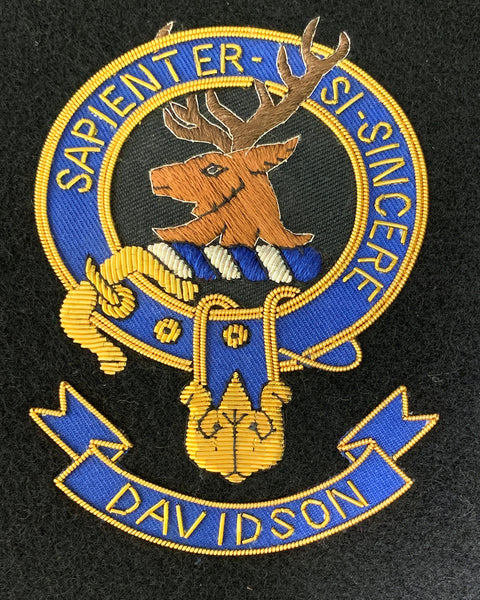 Davidson Scottish Clan Embroidered Crest