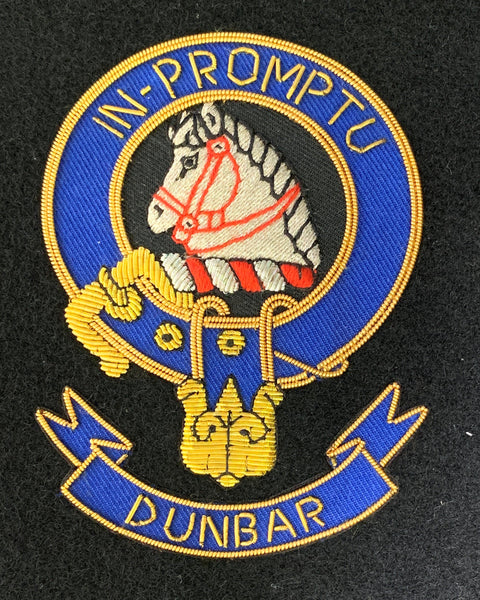 Dunbar Scottish Clan Embroidered Crest