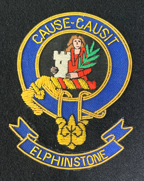 Elphinstone Scottish Clan Embroidered Crest