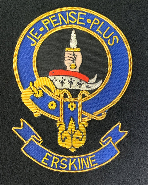 Erskine Scottish Clan Embroidered Crest