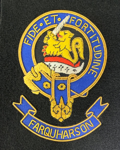 Farquharson Scottish Clan Embroidered Crest