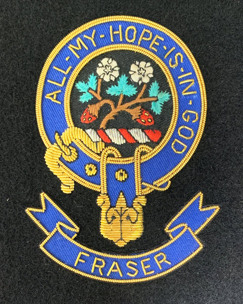 Fraser Saltoun Scottish Clan Embroidered Crest