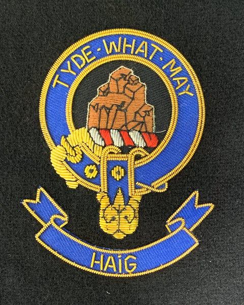 Haig Scottish Clan Embroidered Crest