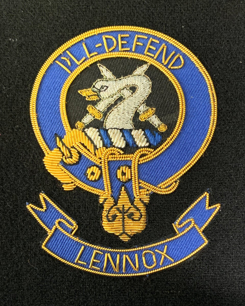 Lennox Scottish Clan Embroidered Crest