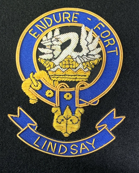 Lindsay Scottish Clan Embroidered Crest