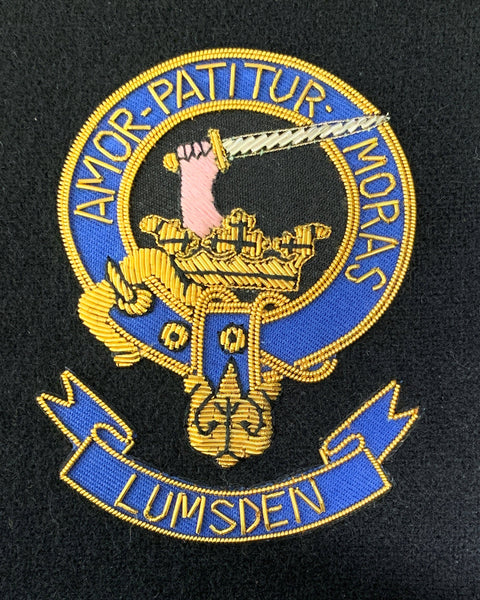 Lumsden Scottish Clan Embroidered Crest