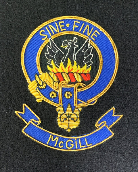 McGill Scottish Clan Embroidered Crest