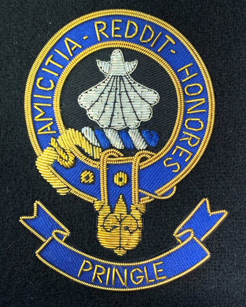 Pringle Scottish Clan Embroidered Crest