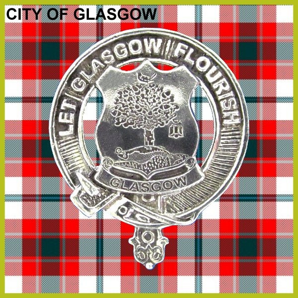 Scottish City of Glasgow Rampant Crest Badge Dress Fur Sporran