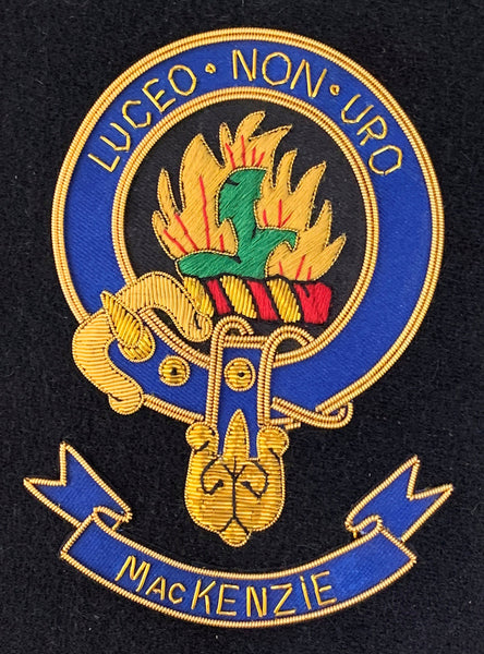 MacKenzie Clan Large Frameable Embroidered Crest