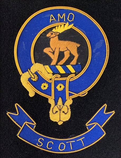 Scott Clan Large Frameable Embroidered Crest